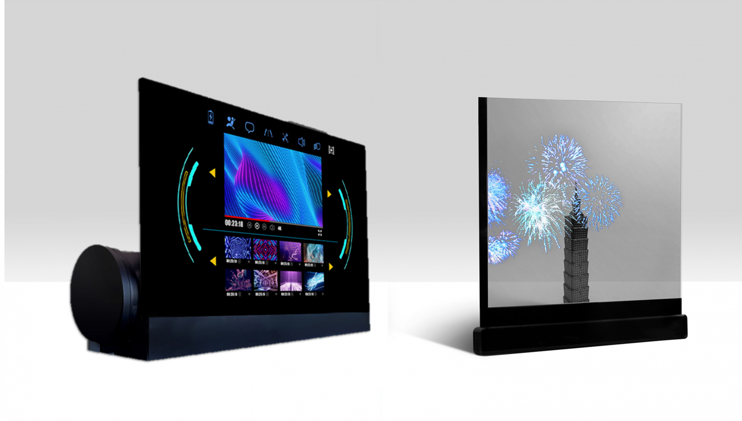 可卷式、折迭性、高透明